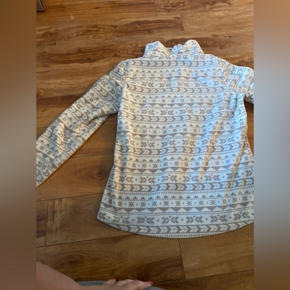 Avalanche Aztec Pattern Outdoor Supply 1/4 Zip Pullover Fleece Sweater - Picture 5 of 12